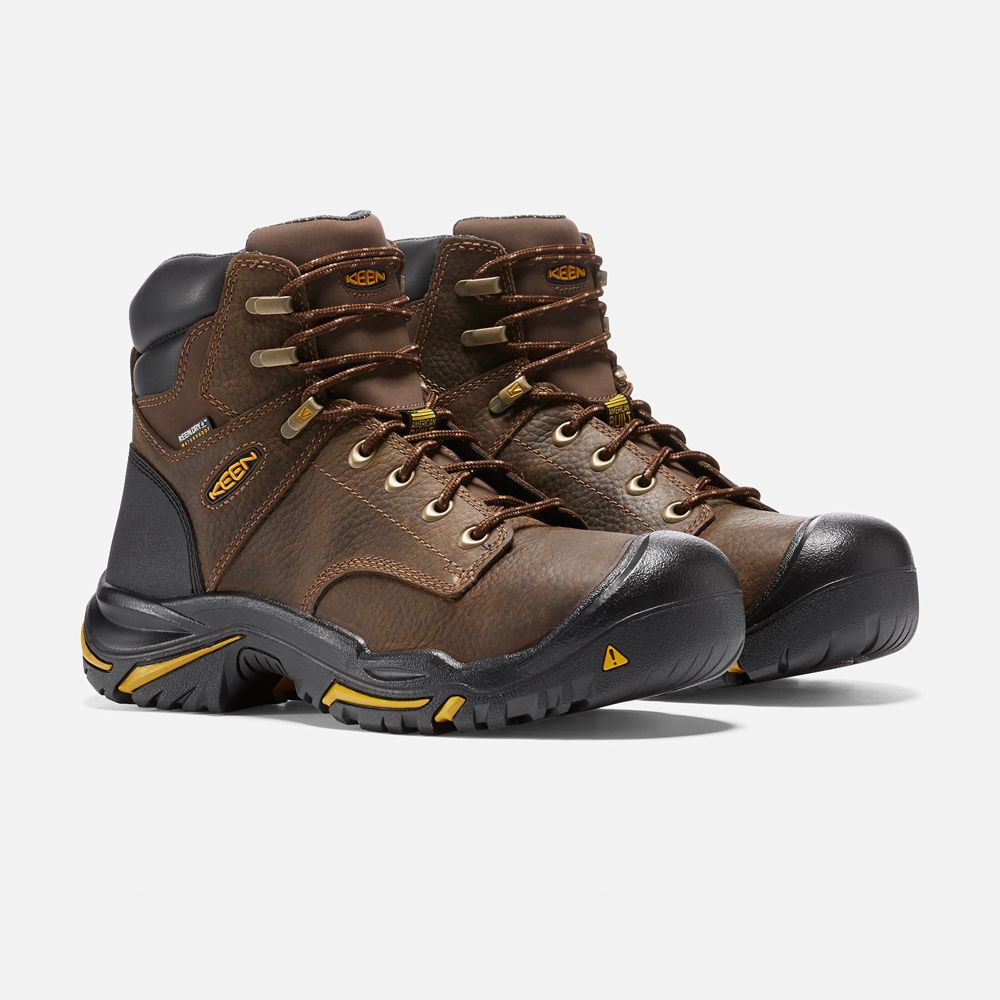 Keen Laarzen Heren Bruin - Mt Vernon 6\" (Soft Toe) - 27316-WKIY